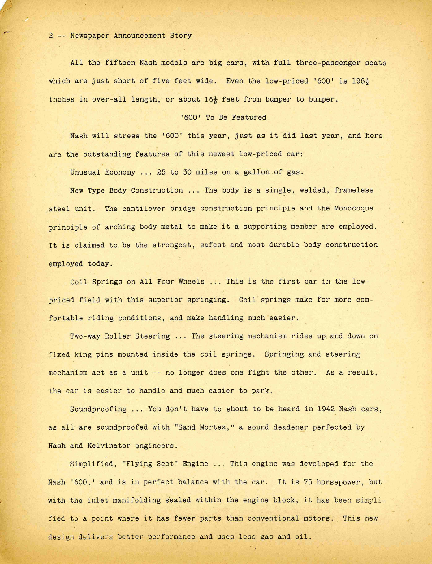 1942 Nash Press Kit Page 18